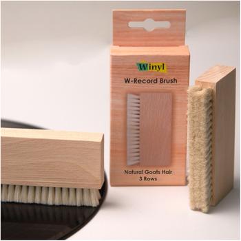 Cepillo Winyl W-Record Brush Con Pelo de Cabra y Mango de Madera