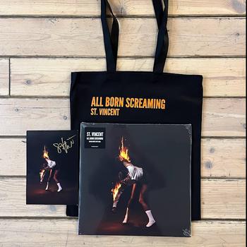 All Born Screaming - Edición Limitada Vinilo Blanco y Negro Con Totebag y Postal Firmada de Regalo